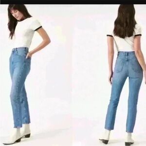 Rollas Dusters High Rise Slim Jeans Cindy Blue Sz 26